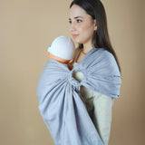 Gri Kareli/ Pattern Halka Sling