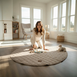 Büyük Boy Pamuk Oyun Matı ve Halısı - Natural